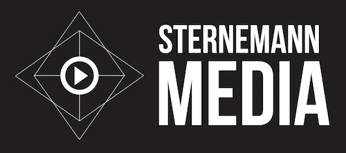 Logo von sternemann media - moving pictures. moving people. moving content. 